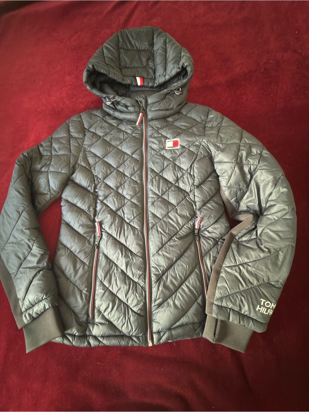 Tommy Hilfiger Packable Hooded Puffer Jacket Sz S